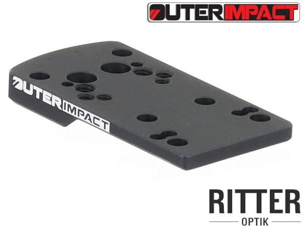 Outerimpact Universal Red Dot Adapter für HECKLER & KOCH SFP9 / VP9 Pistolen M.R.A.