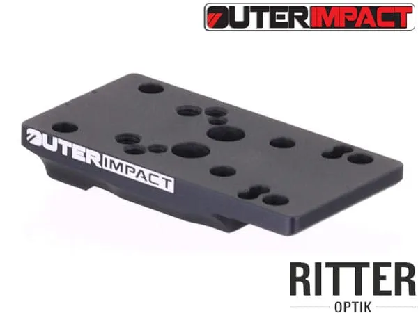 Outerimpact Universal Red Dot Adapter für CZ Tactical Sport 2 Pistolen M.R.A.