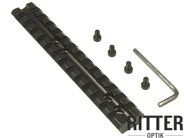 Picatinny Schiene 140mm gewölbter Boden Vollmaterial für Aufschubmontagen oder Visiere