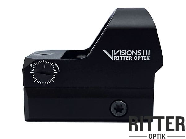 Ritter-Optik Micro Reflexvisier V-VISIONS III mit 1 MOA Justierung und 2 MOA Leuchtpunkt