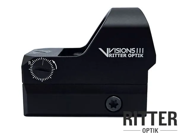 Ritter-Optik Micro Reflexvisier V-VISIONS III mit 1 MOA Justierung und 2 MOA Leuchtpunkt