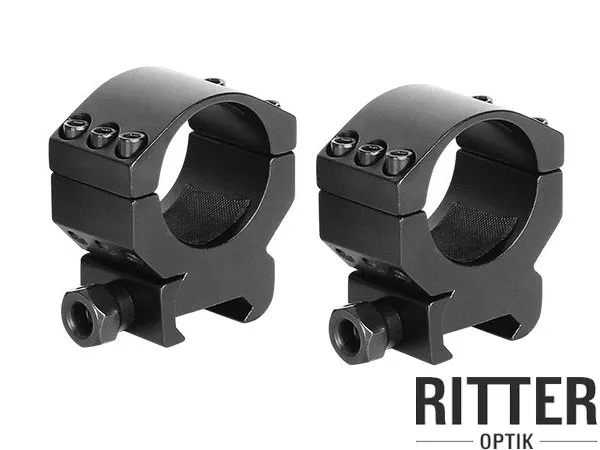 Ritter-Optik Tactical Aufkipp Zielfernrohrmontage für Weaver / Picatinnyschiene 30mm Mittelrohr - Medium Ring