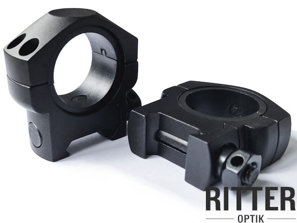 Ritter-Optik Zielfernrohrmontage für Weaver- und Picatinnyschiene 30 & 25,4 mm Mittelrohr - niedrige Bauhöhe