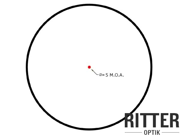 RITTER-OPTIK Red Dot 1x30 oder 2x42 mit Zusatzobjektiv Leuchtpunkt 5 MOA für Weaver / Picatinny