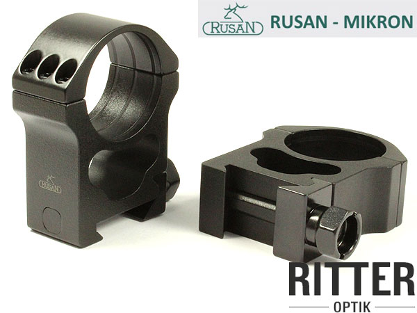 RUSAN Tactical Aufkippmontage 2 teilig für 30mm Tubus Picatinny Montageringe BH21