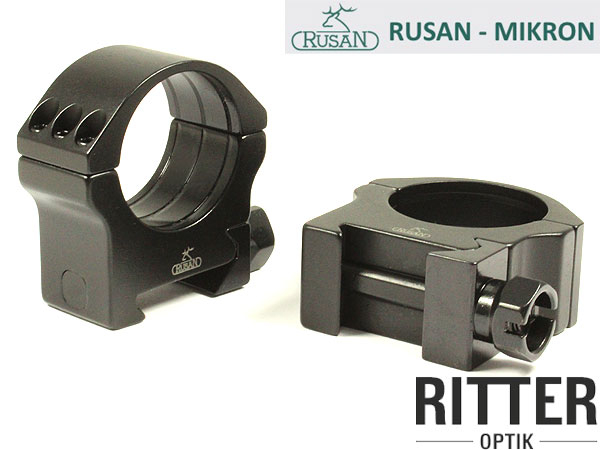 RUSAN Tactical Aufkippmontage 2 teilig für 30mm Tubus Picatinny Montageringe BH10