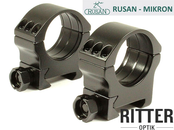 RUSAN Tactical Aufkippmontage 2 teilig für 30mm Tubus Picatinny Montageringe BH10