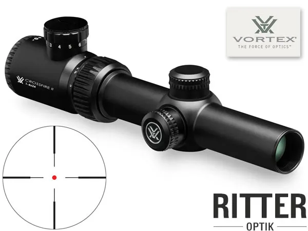 Vortex Crossfire II 1-4x24 AR Zielfernrohr, V-Brite