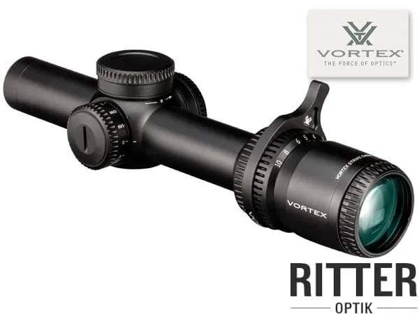 VORTEX Zielfernrohr Strike Eagle 1-10x24 FFP EBR-8 BDC MOA Leuchtabsehen in erster Bildebene SE-11001
