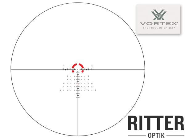 VORTEX LPVO Zielfernrohr Strike Eagle 1-10x24 FFP EBR-8 BDC MRAD Leuchtabsehen Details