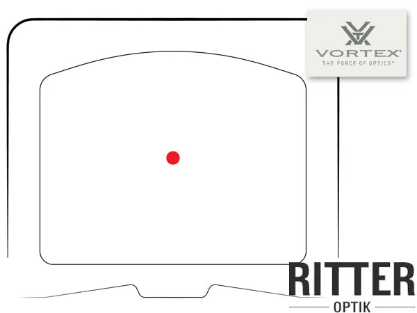 Absehen 6 MOA Reflexvisier Vortex Defender CCW für dynamisches Sportschießen wie IPSC oder 3-Gun Shooting für Kurz- und Langwaffen