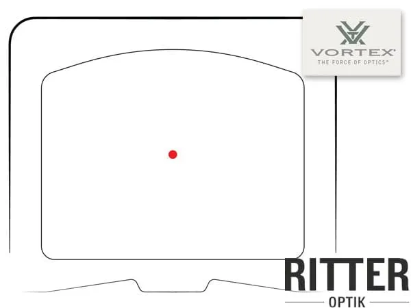 Absehen 3 MOA Reflexvisier Vortex Defender ST für dynamisches Sportschießen wie IPSC oder 3-Gun Shooting für Kurz- und Langwaffen