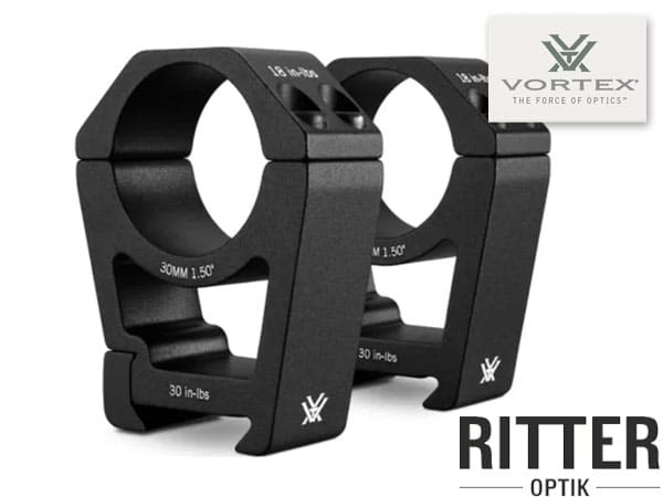 VORTEX Sport Rings Montageringe extra high für Zielfernrohre mit 30mm Mittelrohr für Weaver / Picatinnyschienen SPT30-XH