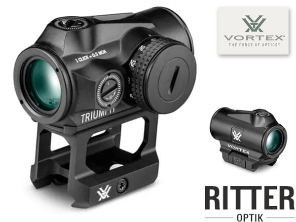 VORTEX TRIUMPH Rotpunktvisier 2 MOA Red Dot mit Picatinny Montage TRI-RD2