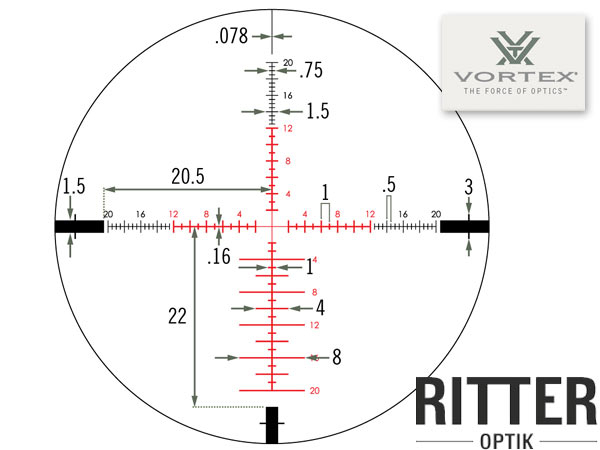 Vortex Viper PST GEN II 5-25x50 SFP | EBR-4 Leuchtabsehen