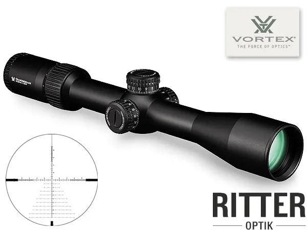 VORTEX Zielfernrohr Diamondback Tactical 4-16x44 FFP EBR-2C Absehen MOA | 30mm Tubus | Tactical Turrets
