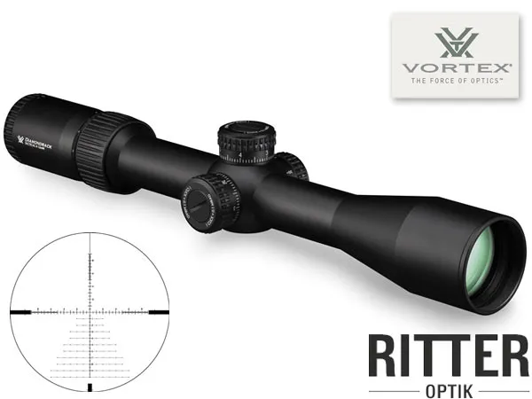 VORTEX Zielfernrohr Diamondback Tactical 4-16x44 FFP EBR-2C Absehen MRAD | 30mm Tubus | Tactical Turrets