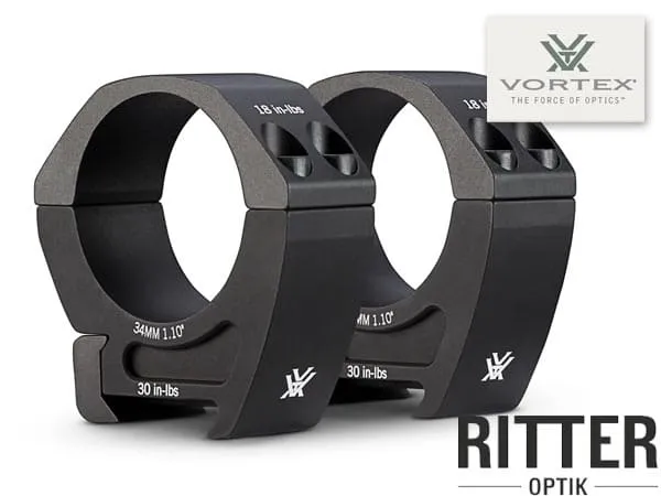 VORTEX Pro Serie Zielfernrohrmontage für Picatinnyschiene 34mm Mittelrohr - medium PR34-M
