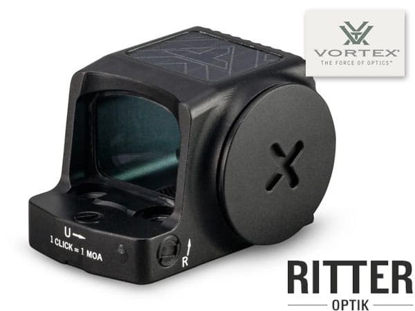 Reflexvisier VORTEX Defender CCW™ Enclosed Solar Micro Red Dot mit Multi-Reticle-System seitliches BatteriefachDFCCW-MRD3-E