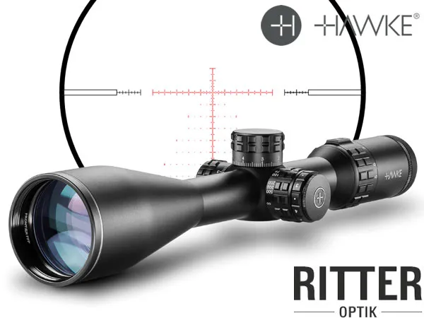 Hawke Zielfernrohr FRONTIER 30 FFP 5-25x56 SF MIL PRO Leuchtabsehen - 1⁄10 MRAD - Zero-Stop Stelltürme