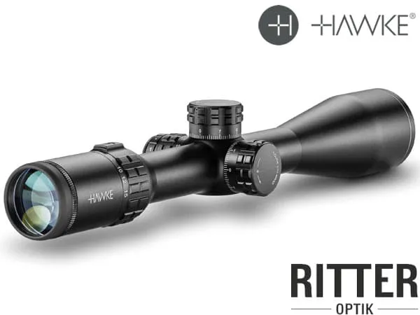 Hawke Zielfernrohr FRONTIER 30SF 2,5-15x50 MILPRO 10x Leuchtabsehen - 1⁄10 MRAD - Zero-Stop Stelltürme 18421 Okular