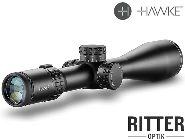 Hawke Zielfernrohr FRONTIER 34 FFP 5-30x56 MIL PRO EXT 30x Leuchtabsehen - 1⁄10 MRAD - Zero-Stop Stelltürme 18640 Okular