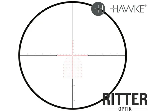 Hawke Zielfernrohr FRONTIER 34 FFP 5-30x56 MIL PRO EXT Leuchtabsehen - 1⁄10 MRAD - Zero-Stop Stelltürme 18640 Absehen FFP