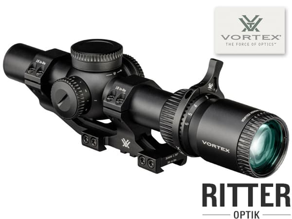 VORTEX Venom 1-6x24 Absehen AR-BDC3 Leuchtabsehen. Großes Seefeld - schnelle Zielerfassung.Throw Lever System Switchview VORTEX Sport Cantilever Mount Bundle BNDL-VEN1601-SCM