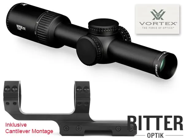 Viper PST GEN II 1-6x24 mit VMR-2 MRAD Leuchtabsehen