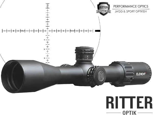Element Optics Zielfernrohr Helix | 4-16x44 FFP APR-1C MRAD Absehen - 1⁄10 MRAD - Zero-Stop Stelltürme