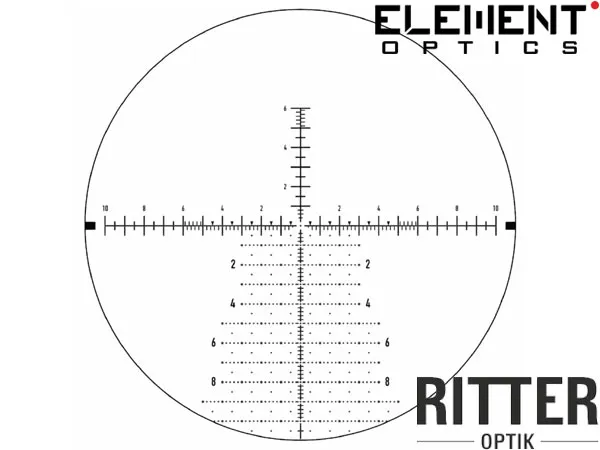 Zielfernrohr Element Optics Helix 4-16x44 FFP APR-2D MRAD Absehen