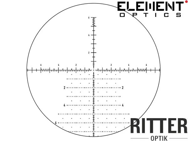 Zielfernrohr Element Optics Helix 6-24x50 FFP APR-2D MRAD Absehen