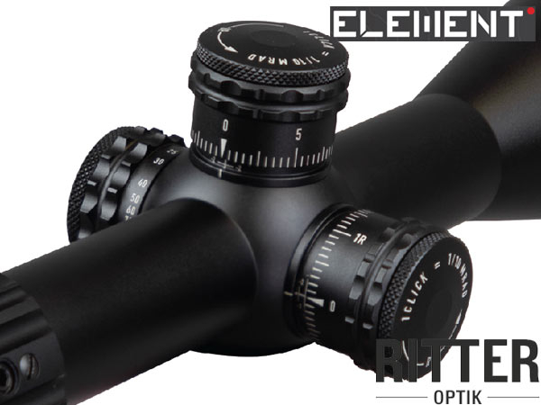 Element Optics Helix GEN 2 | 6-24x50 SFP APR-1C MRAD Absehen - VERSTELLTURM MIT EDELSTAHL-BAUTEILEN