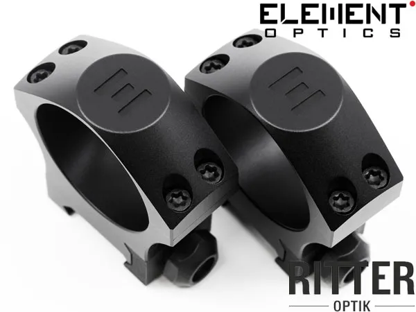 Element Optics Accu Lite Zielfernrohrmontage für Picatinnyschiene 30mm Mittelrohr - niedrige Bauhöhe 54000