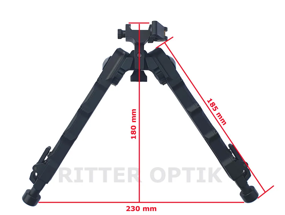 Tactical Zweibein BIPOD mit QD Schnellmontage aus Aircraft Aluminium für Picatinny Unterschaftschiene für AR 15