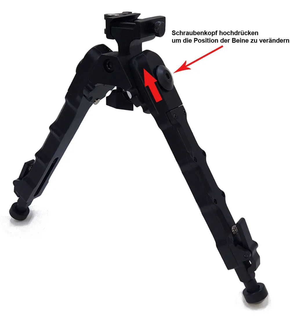 tactical bipod qd zweibein schnellmontage für picatinnyschiene ar15