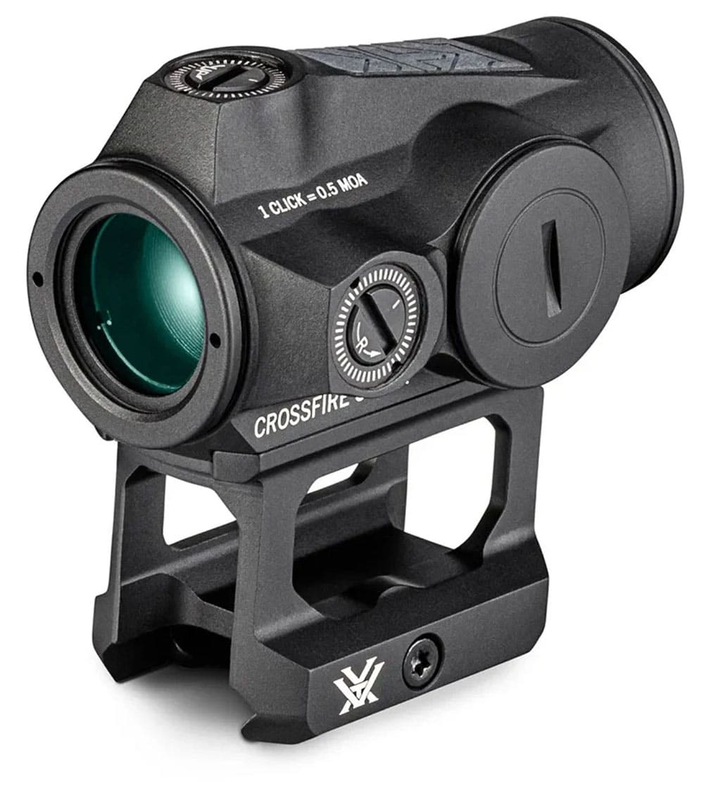 VORTEX CROSSFIRE II Rotpunktvisier 2 MOA Red Dot mit Multi-Height Mount System - Solar Auto D-TEC CF2-RD2-SLR