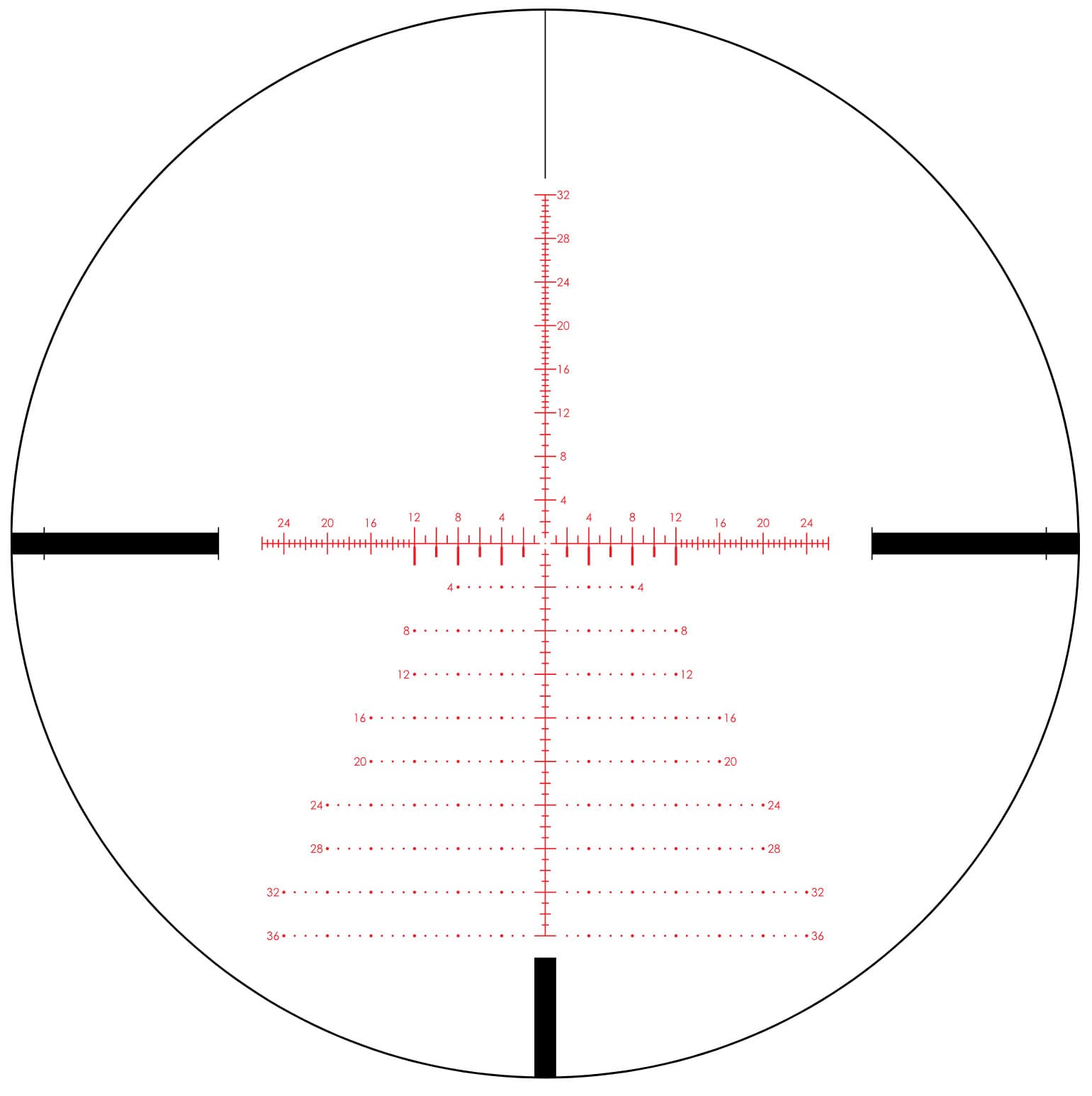 VORTEX Strike Eagle 3-18x44 FFP EBR-7C Leuchtabsehen MOA in erster Bildebene