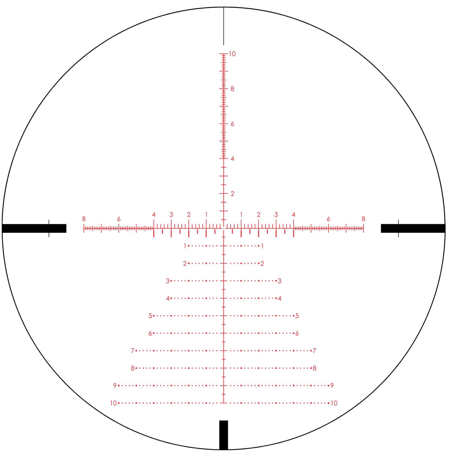 VORTEX Strike Eagle 3-18x44 FFP EBR-7C MRAD Leuchtabsehen in erster Bildebene