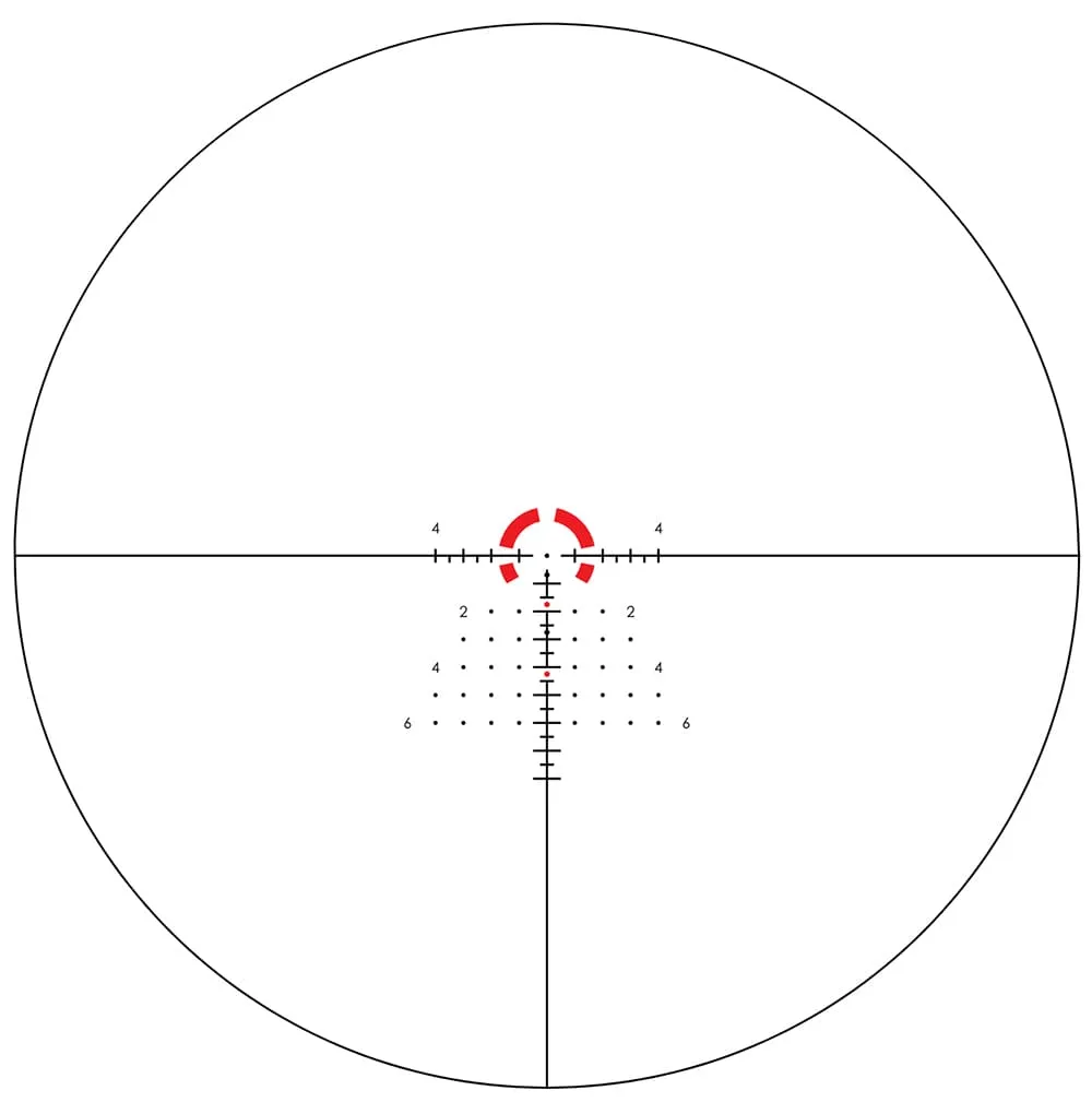 Vortex Zielfernrohr Strike Eagle 1-10x24 FFP mit EBR-8 MRAD Leuchtabsehen