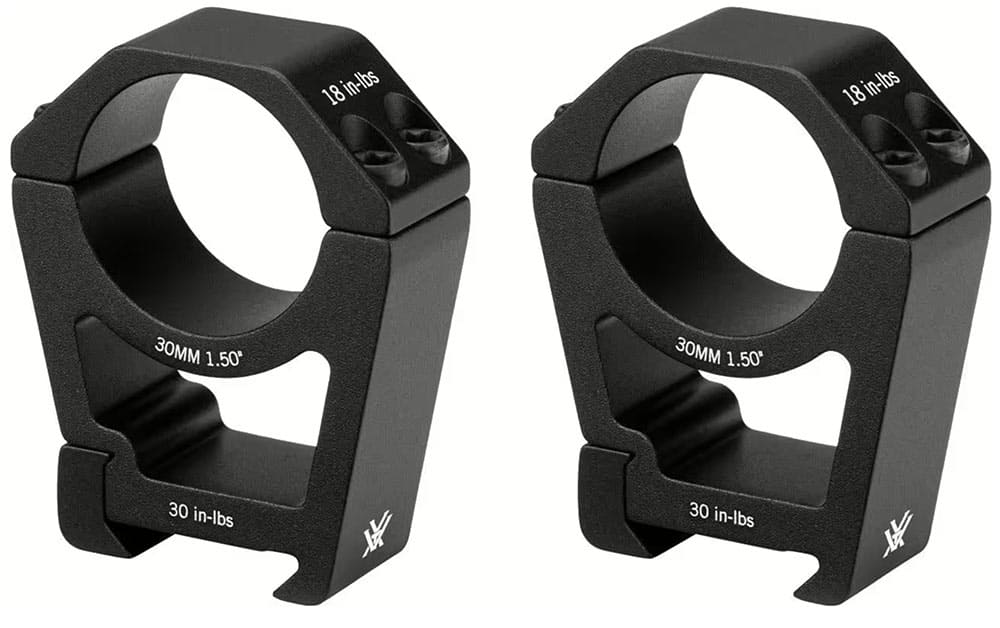VORTEX Sport Rings Aufkipp Montageringe für Zielfernrohre mit 30 mm Mittelrohr für Weaver / Picatinnyschienen Höhe extrahigh SPT30-XH