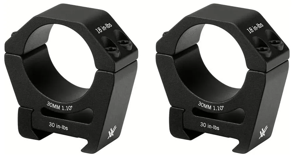 VORTEX Sport Rings Aufkipp Montageringe für Zielfernrohre mit 30 mm Mittelrohr für Weaver / Picatinnyschienen Höhe high SPT30-H