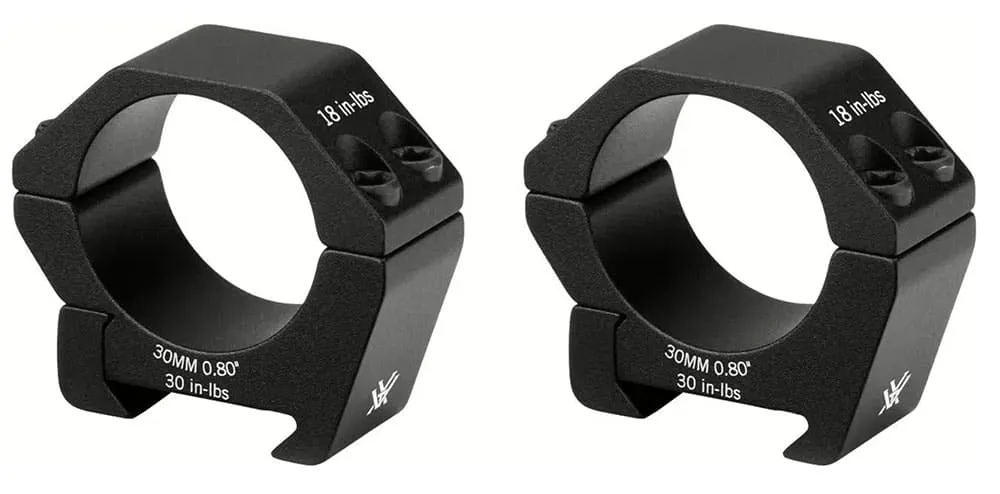 VORTEX Sport Rings Aufkipp Montageringe für Zielfernrohre mit 30 mm Mittelrohr für Weaver / Picatinnyschienen Höhe Low SPT30-L