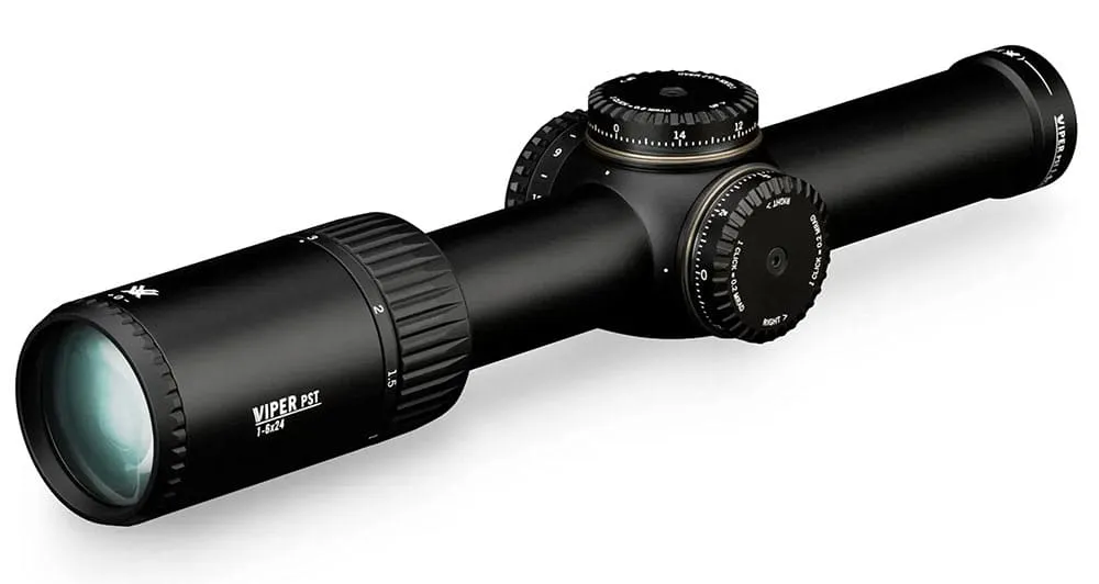 Vortex VIPER PST GEN II 1-6x24 mit VMR-2 MRAD Leuchtabsehen mit Center Dot Justiertürme