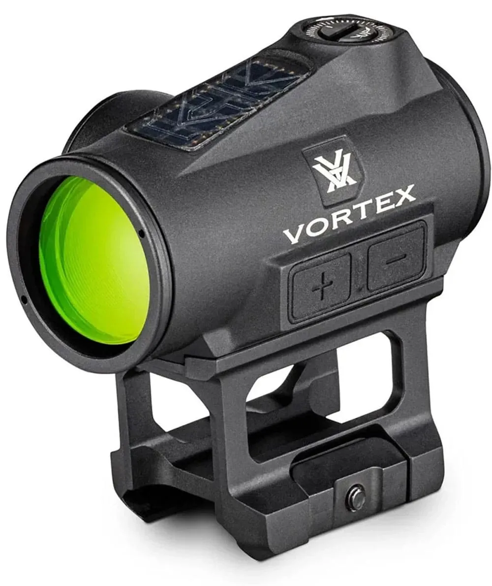 VORTEX CROSSFIRE II Leuchtpunktvisier 2 MOA Green Dot mit Multi-Height Mount System - Solar Auto D-TEC CF2-GD2-SLR