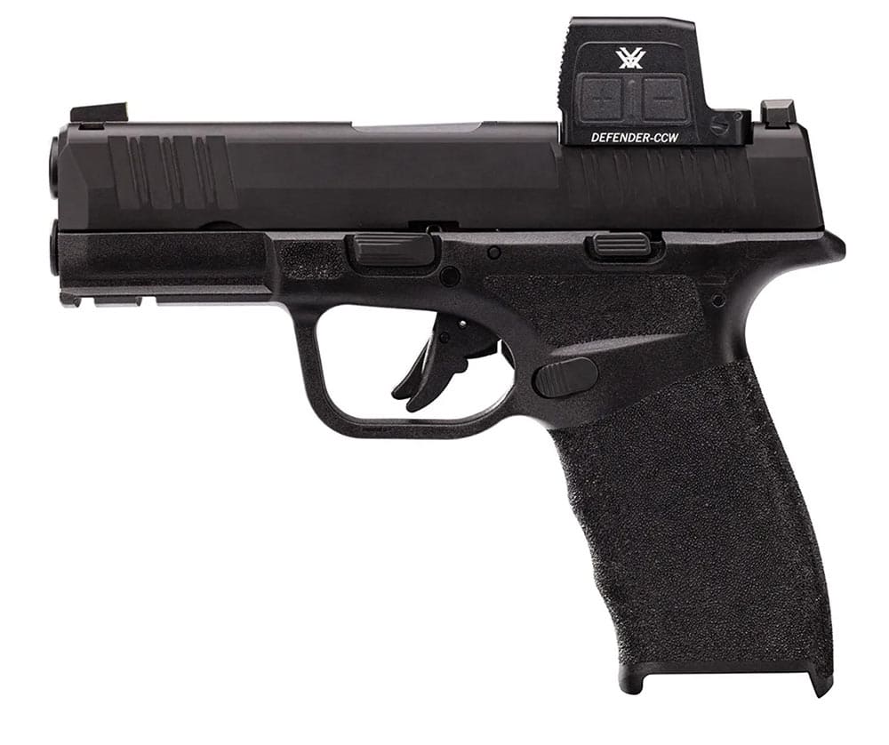 Reflexvisier VORTEX Defender CCW™ Enclosed Solar Micro Red Dot mit Multi-Reticle-System montiert auf Kurzwaffe