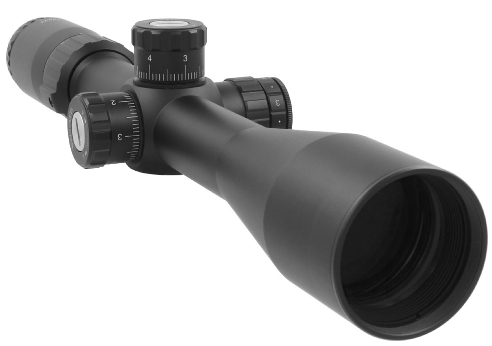 Das Zielfernrohr V-Vision III 5-25x56 sf FFP mit Ir leuchtabsehen front