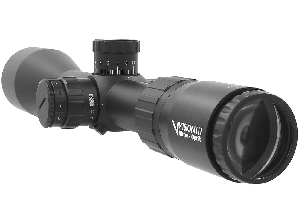 Das Zielfernrohr V-Vision III 5-25x56 sf-FFP mit Ir leuchtabsehen front okularebene