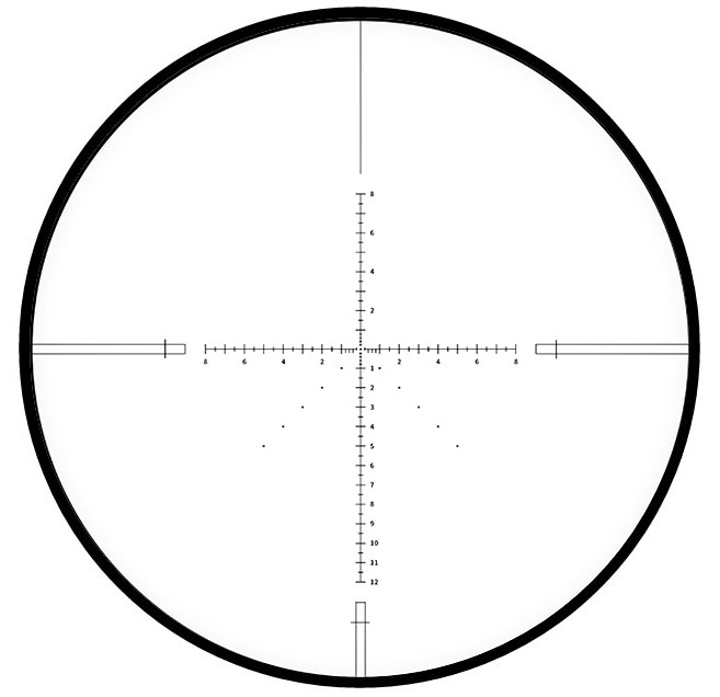 Das Zielfernrohr V-Vision III 5-25x56 sf-FFP mit Ir leuchtabsehen front mil-dot-leuchtabsehen
