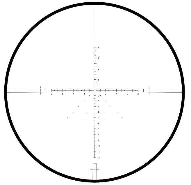 Das Zielfernrohr V-Vision III 6-24x50 sf mit Ir leuchtabsehen front mil-dot-leuchtabsehen